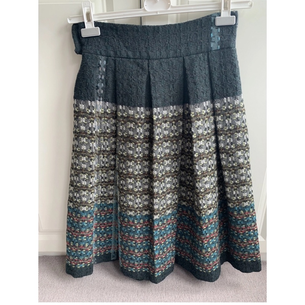 Dries van noten wool mid-length vintage skirt